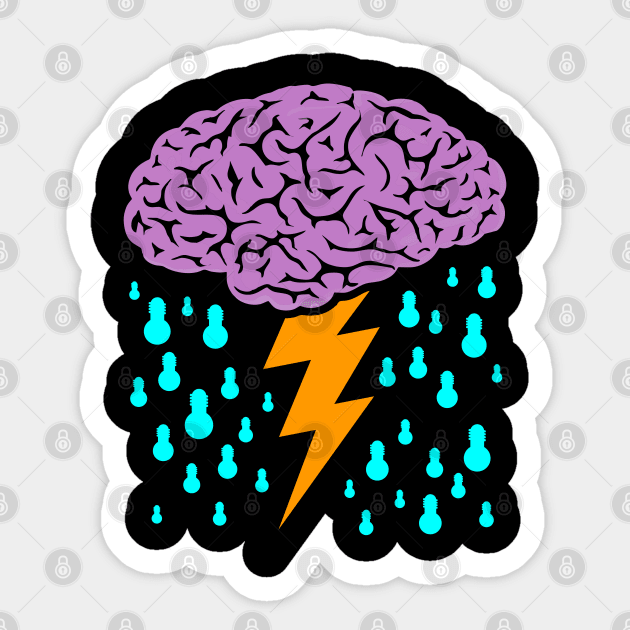 Brainstorm Sticker by DavesTees